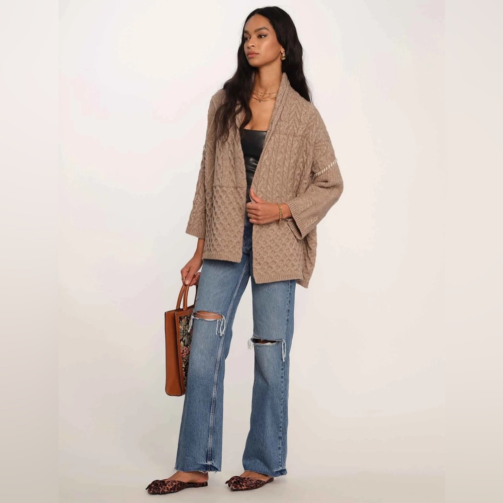 Heartloom Aletta cardi- taupe